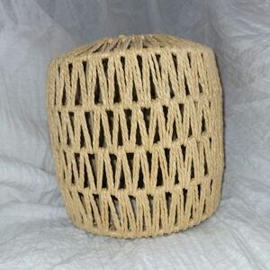 Bohemian woven lamp shade, natural rope shade